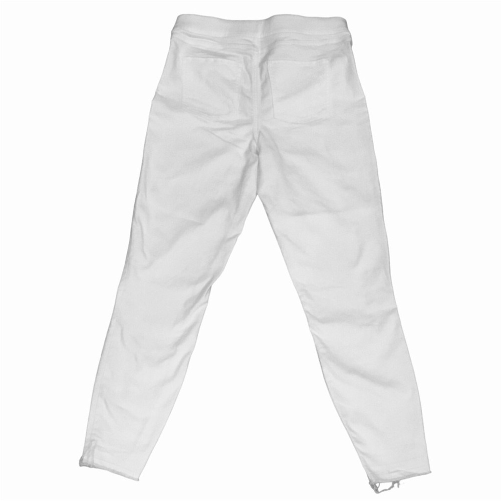SPANX White High Rise Pull-On Skinny Legging Jeans Shape Stretch Denim Size- L - Picture 3 of 16